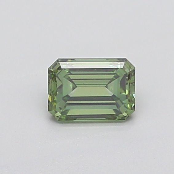 Loose Diamond - EMERALD 0.87ct Fancy Vivid Green VS1: Loose Diamond - EMERALD 0.87ct Fancy Vivid Green VS1 Source: This is a real non-mined Diamond that has been grown in a lab Shape: EMERALD Carats: 0.87 Color: Fancy Vivid Green Certification: IGI Addit