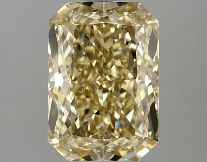 Loose Diamond - RADIANT 2.04ct Fancy Gray Yellow VVS2: Loose Diamond - RADIANT 2.04ct Fancy Gray Yellow VVS2 Source: This is a real non-mined Diamond that has been grown in a lab Shape: RADIANT Carats: 2.04 Color: Fancy Gray Yellow Certification: IGI Vide
