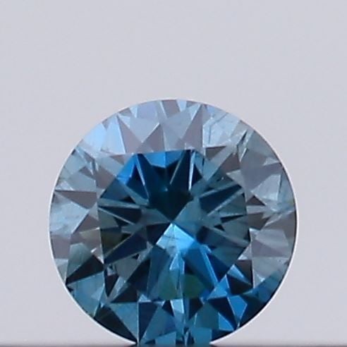 Loose Diamond - ROUND 0.11ct Fancy Vivid Blue SI1 (1 of 1)