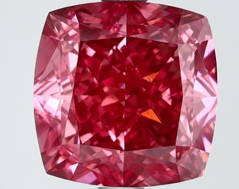 Loose Diamond - CUSHION MODIFIED 3.1ct Fancy Vivid Pink VVS2: Loose Diamond - CUSHION MODIFIED 3.1ct Fancy Vivid Pink VVS2 Source: This is a real non-mined Diamond that has been grown in a lab Shape: CUSHION MODIFIED Carats: 3.1 Color: Fancy Vivid Pink Certifica