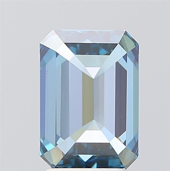 Loose Diamond - EMERALD 3.0ct Fancy Vivid Blue VS1 (1 of 1)