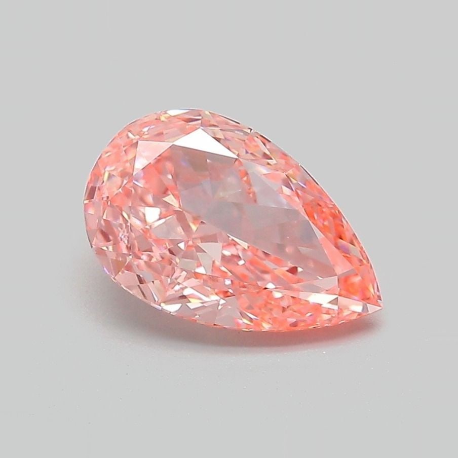 Loose Diamond - PEAR 1.97ct Fancy Vivid Pink VVS2: Loose Diamond - PEAR 1.97ct Fancy Vivid Pink VVS2 Source: This is a real non-mined Diamond that has been grown in a lab Shape: PEAR Carats: 1.97 Color: Fancy Vivid Pink Certification: IGI Video:
