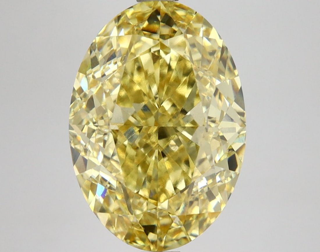 Loose Diamond - OVAL 5.58ct Fancy Intense Yellow VVS2: Loose Diamond - OVAL 5.58ct Fancy Intense Yellow VVS2 Source: This is a real non-mined Diamond that has been grown in a lab Shape: OVAL Carats: 5.58 Color: Fancy Intense Yellow Certification: IGI