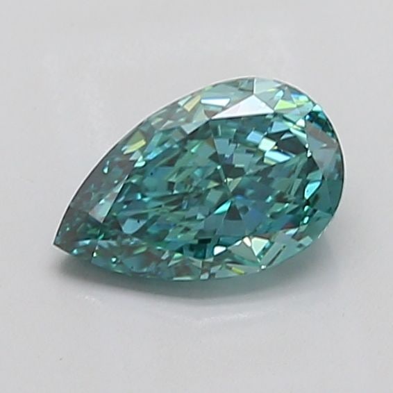 Loose Diamond - PEAR 1.7ct Fancy Vivid Blueish Green VS2 (1 of 1)