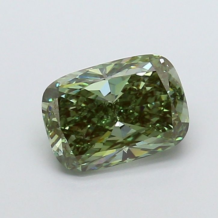 Loose Diamond - CUSHION MODIFIED 3.01ct Fancy Vivid Green VS1 (1 of 1)