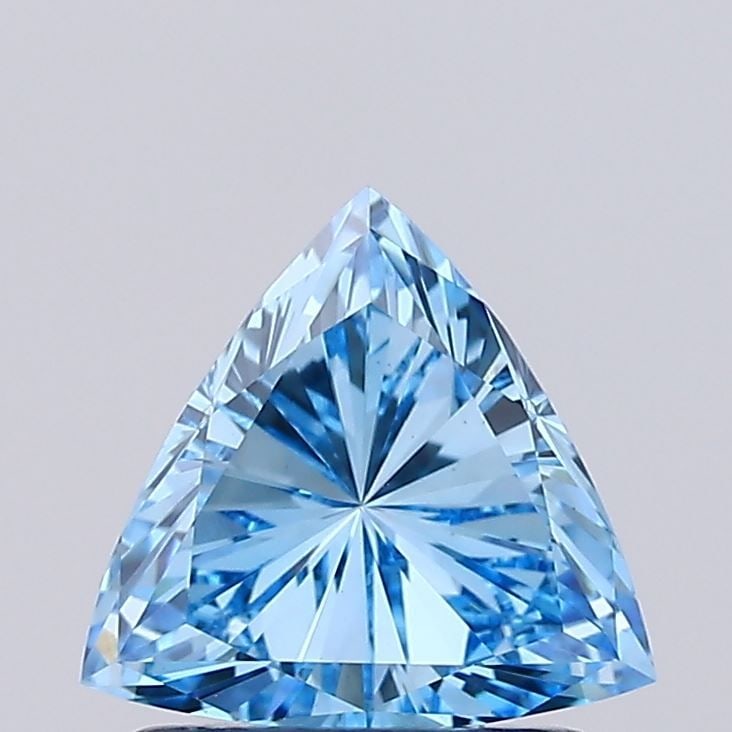 Loose Diamond - TRIANGULAR 0.88ct Fancy Vivid Blue VS1 (1 of 1)
