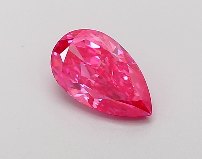 Loose Diamond - PEAR 1.06ct Fancy Vivid Pink VS1: Loose Diamond - PEAR 1.06ct Fancy Vivid Pink VS1 Source: This is a real non-mined Diamond that has been grown in a lab Shape: PEAR Carats: 1.06 Color: Fancy Vivid Pink Certification: IGI Video:
