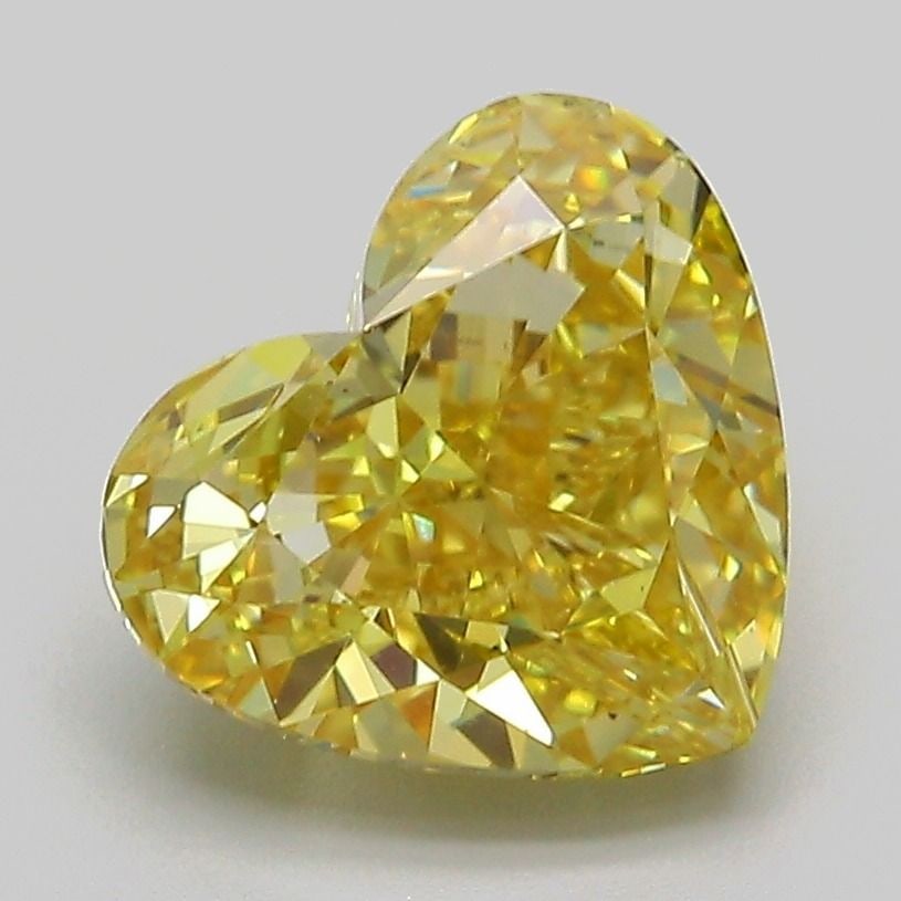 Loose Diamond - HEART 3.0ct Fancy Intense Yellow VS2: Loose Diamond - HEART 3.0ct Fancy Intense Yellow VS2 Source: This is a real non-mined Diamond that has been grown in a lab Shape: HEART Carats: 3.0 Color: Fancy Intense Yellow Certification: IGI Video
