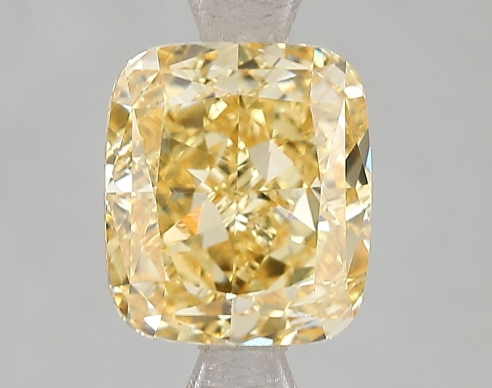 Loose Diamond - CUSHION MODIFIED 3.0ct Fancy Vivid Yellow SI1: Loose Diamond - CUSHION MODIFIED 3.0ct Fancy Vivid Yellow SI1 Source: This is a real non-mined Diamond that has been grown in a lab Shape: CUSHION MODIFIED Carats: 3.0 Color: Fancy Vivid Yellow Certif