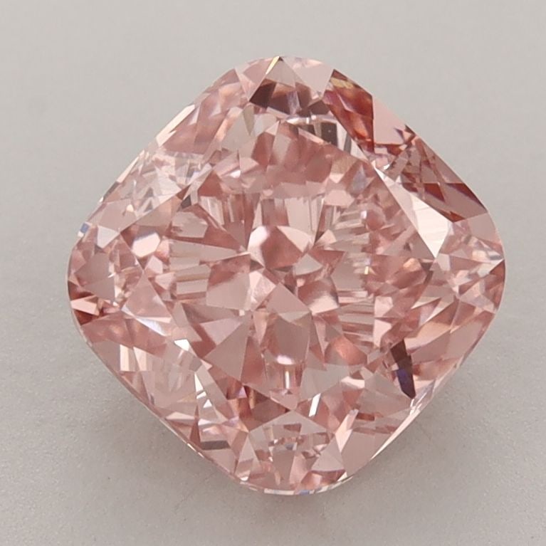 Loose Diamond - CUSHION BRILLIANT 2.53ct Fancy Vivid Pink VVS2: Loose Diamond - CUSHION BRILLIANT 2.53ct Fancy Vivid Pink VVS2 Source: This is a real non-mined Diamond that has been grown in a lab Shape: CUSHION BRILLIANT Carats: 2.53 Color: Fancy Vivid Pink Certi