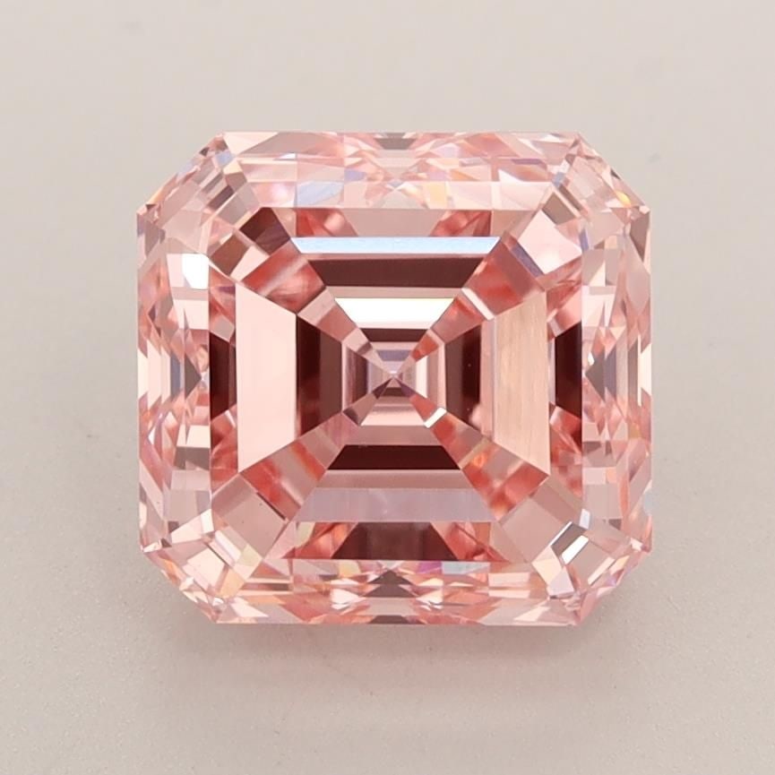 Loose Diamond - SQUARE EMERALD 2.84ct Fancy Intense Pink VS1: Loose Diamond - SQUARE EMERALD 2.84ct Fancy Intense Pink VS1 Source: This is a real non-mined Diamond that has been grown in a lab Shape: SQUARE EMERALD Carats: 2.84 Color: Fancy Intense Pink Certific