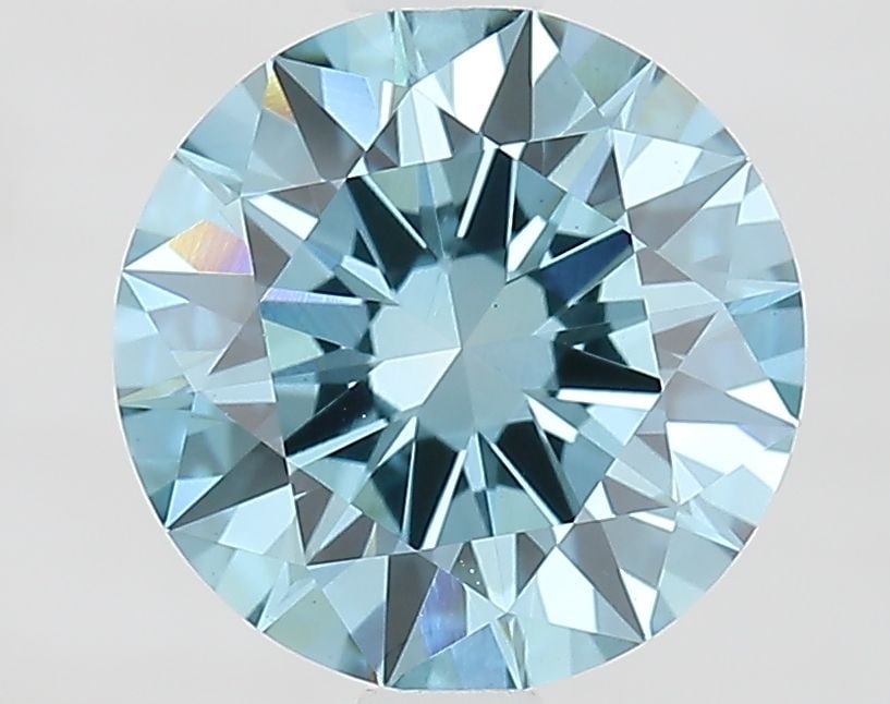 Loose Diamond - ROUND 1.69ct Fancy Vivid Blue VS1: Loose Diamond - ROUND 1.69ct Fancy Vivid Blue VS1 Source: This is a real non-mined Diamond that has been grown in a lab Shape: ROUND Carats: 1.69 Color: Fancy Vivid Blue Certification: IGI Video:
