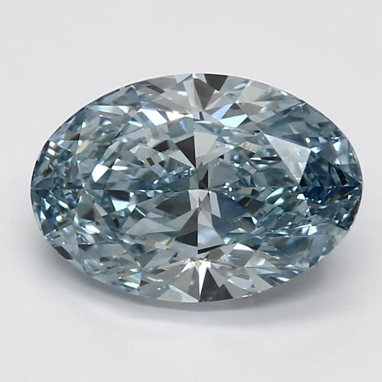 Loose Diamond - OVAL 3.41ct Fancy Vivid Blue VS1 (1 of 1)