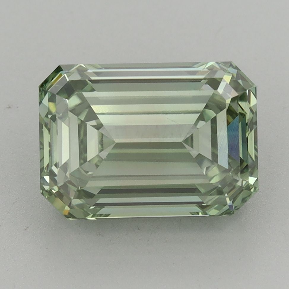 Loose Diamond - EMERALD 3.78ct Fancy Vivid Green VS1 (1 of 1)