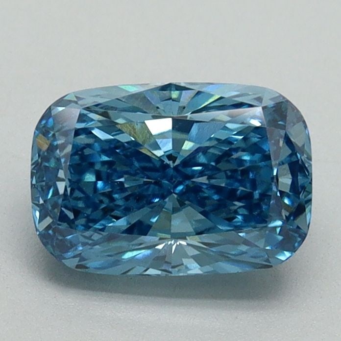 Loose Diamond - CUSHION BRILLIANT 1.31ct Fancy Vivid Blue VS2: Loose Diamond - CUSHION BRILLIANT 1.31ct Fancy Vivid Blue VS2 Source: This is a real non-mined Diamond that has been grown in a lab Shape: CUSHION BRILLIANT Carats: 1.31 Color: Fancy Vivid Blue Certif