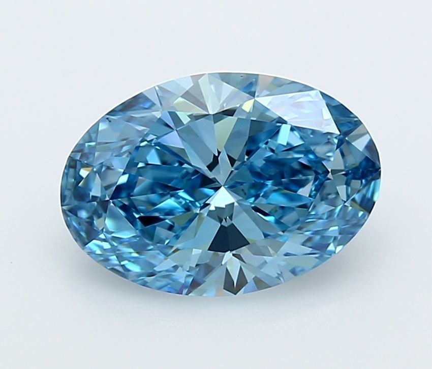 Loose Diamond - OVAL 3.01ct Fancy Vivid Blue VVS1 (1 of 1)