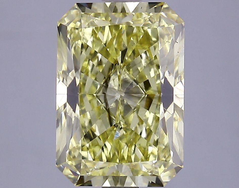 Loose Diamond - RADIANT 3.31ct Fancy Vivid Yellow VS2: Loose Diamond - RADIANT 3.31ct Fancy Vivid Yellow VS2 Source: This is a real non-mined Diamond that has been grown in a lab Shape: RADIANT Carats: 3.31 Color: Fancy Vivid Yellow Certification: IGI Vid