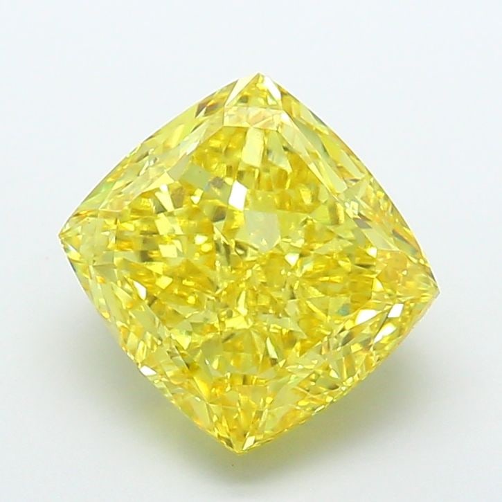 Loose Diamond - CUSHION MODIFIED 10.1ct Fancy Vivid Yellow VS1: Loose Diamond - CUSHION MODIFIED 10.1ct Fancy Vivid Yellow VS1 Source: This is a real non-mined Diamond that has been grown in a lab Shape: CUSHION MODIFIED Carats: 10.1 Color: Fancy Vivid Yellow Cert