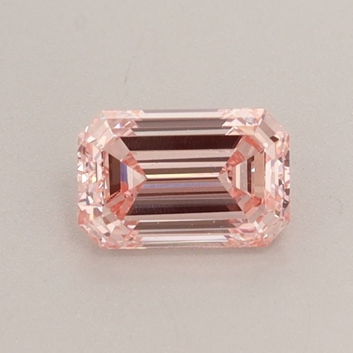 Loose Diamond - EMERALD 0.61ct Fancy Intense Pink VS2: Loose Diamond - EMERALD 0.61ct Fancy Intense Pink VS2 Source: This is a real non-mined Diamond that has been grown in a lab Shape: EMERALD Carats: 0.61 Color: Fancy Intense Pink Certification: IGI Vid