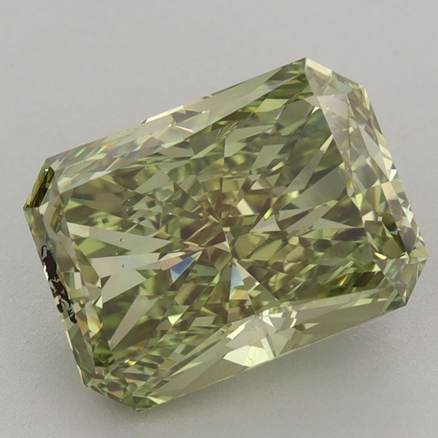 Loose Diamond - RADIANT 3.71ct Fancy Vivid Green VS1: Loose Diamond - RADIANT 3.71ct Fancy Vivid Green VS1 Source: This is a real non-mined Diamond that has been grown in a lab Shape: RADIANT Carats: 3.71 Color: Fancy Vivid Green Certification: IGI Video