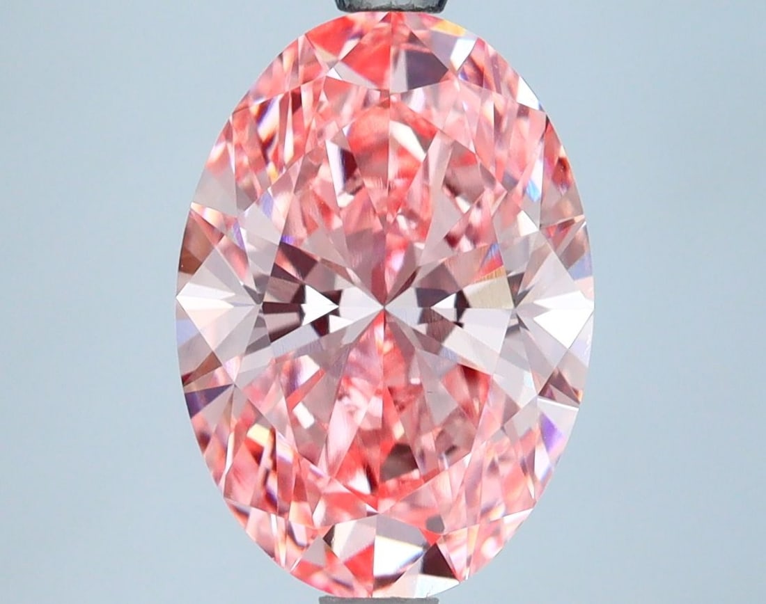 Loose Diamond - OVAL 3.13ct Fancy Vivid Pink VVS2 (1 of 1)