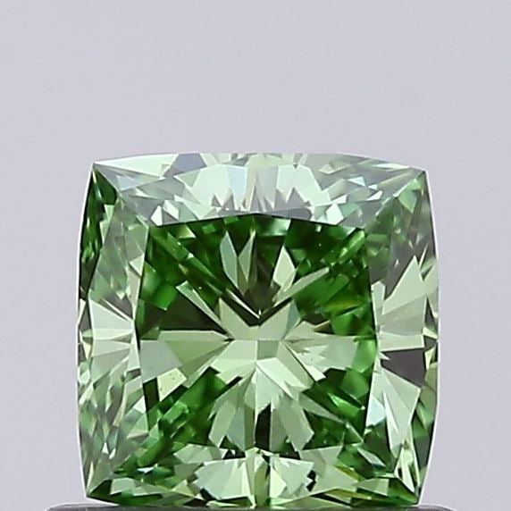Loose Diamond - CUSHION MODIFIED 0.62ct Fancy Vivid Green VS1 (1 of 1)