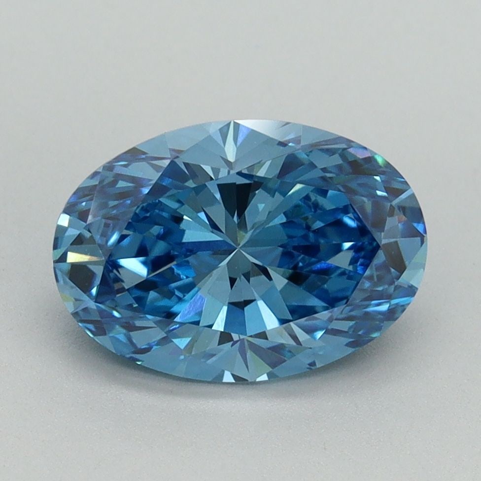 Loose Diamond - OVAL 2.22ct Fancy Vivid Blue VS1: Loose Diamond - OVAL 2.22ct Fancy Vivid Blue VS1 Source: This is a real non-mined Diamond that has been grown in a lab Shape: OVAL Carats: 2.22 Color: Fancy Vivid Blue Certification: IGI Video: