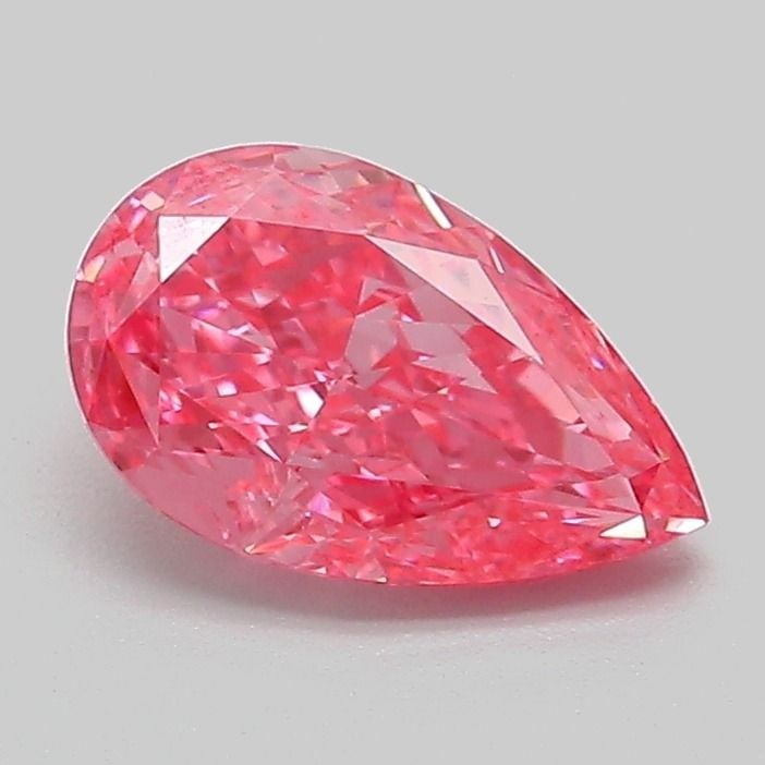 Loose Diamond - PEAR 1.08ct Fancy Vivid Pink VS1: Loose Diamond - PEAR 1.08ct Fancy Vivid Pink VS1 Source: This is a real non-mined Diamond that has been grown in a lab Shape: PEAR Carats: 1.08 Color: Fancy Vivid Pink Certification: IGI Video: