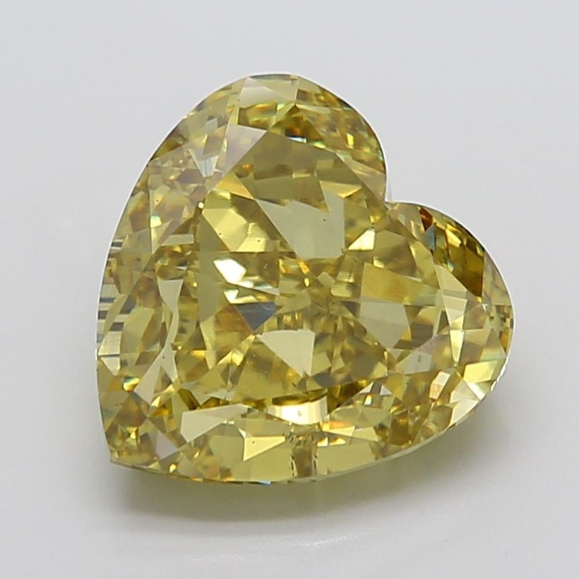 Loose Diamond - HEART 10.11ct Fancy Intense Yellow SI1: Loose Diamond - HEART 10.11ct Fancy Intense Yellow SI1 Source: This is a real non-mined Diamond that has been grown in a lab Shape: HEART Carats: 10.11 Color: Fancy Intense Yellow Certification: IGI V