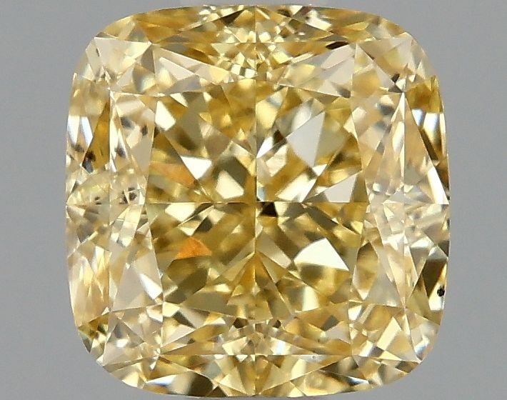 Loose Diamond - CUSHION MODIFIED 1.08ct Fancy Intense Yellow VS2: Loose Diamond - CUSHION MODIFIED 1.08ct Fancy Intense Yellow VS2 Source: This is a real non-mined Diamond that has been grown in a lab Shape: CUSHION MODIFIED Carats: 1.08 Color: Fancy Intense Yellow