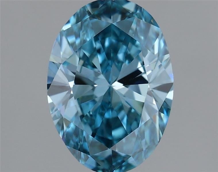 Loose Diamond - OVAL 1.17ct Fancy Vivid Blue VS1 (1 of 1)