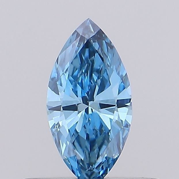 Loose Diamond - MARQUISE 0.26ct Fancy Vivid Blue VS1: Loose Diamond - MARQUISE 0.26ct Fancy Vivid Blue VS1 Source: This is a real non-mined Diamond that has been grown in a lab Shape: MARQUISE Carats: 0.26 Color: Fancy Vivid Blue Certification: NONE