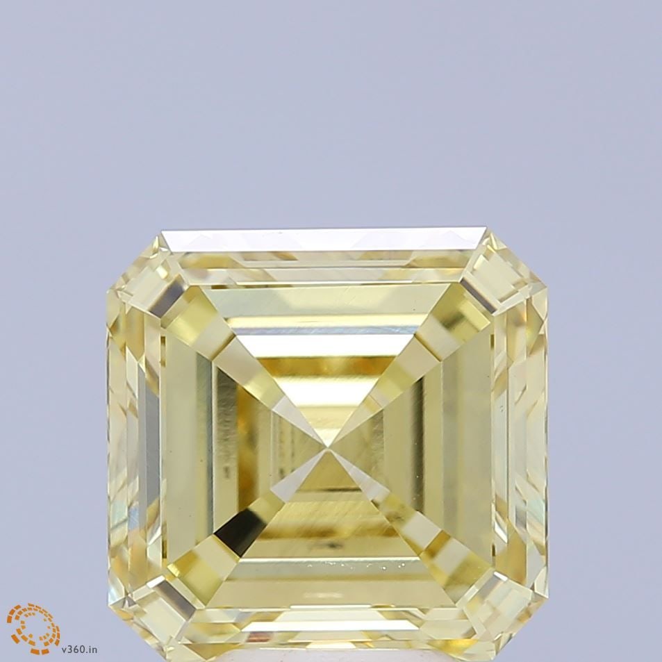 Loose Diamond - ASSCHER 6.01ct Fancy Intense Yellow VS1: Loose Diamond - ASSCHER 6.01ct Fancy Intense Yellow VS1 Source: This is a real non-mined Diamond that has been grown in a lab Shape: ASSCHER Carats: 6.01 Color: Fancy Intense Yellow Certification: IGI