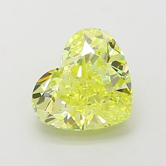 Loose Diamond - HEART 1.32ct Fancy Intense Yellow VS1: Loose Diamond - HEART 1.32ct Fancy Intense Yellow VS1 Source: This is a real non-mined Diamond that has been grown in a lab Shape: HEART Carats: 1.32 Color: Fancy Intense Yellow Certification: IGI Vid