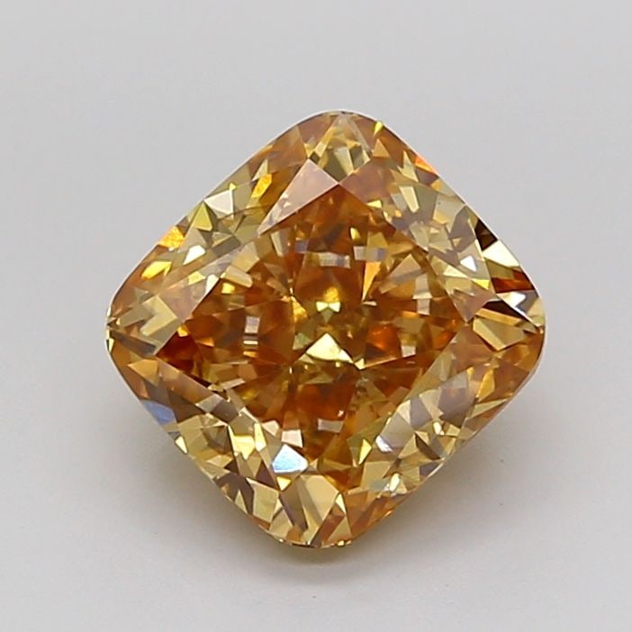 Loose Diamond - CUSHION MODIFIED 3.01ct Fancy Yellow Brown SI1: Loose Diamond - CUSHION MODIFIED 3.01ct Fancy Yellow Brown SI1 Source: This is a real non-mined Diamond that has been grown in a lab Shape: CUSHION MODIFIED Carats: 3.01 Color: Fancy Yellow Brown Cert