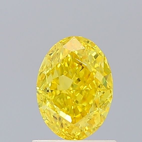 Loose Diamond - OVAL 1.0ct Fancy Vivid Yellow SI1: Loose Diamond - OVAL 1.0ct Fancy Vivid Yellow SI1 Source: This is a real non-mined Diamond that has been grown in a lab Shape: OVAL Carats: 1.0 Color: Fancy Vivid Yellow Certification: IGI Video: