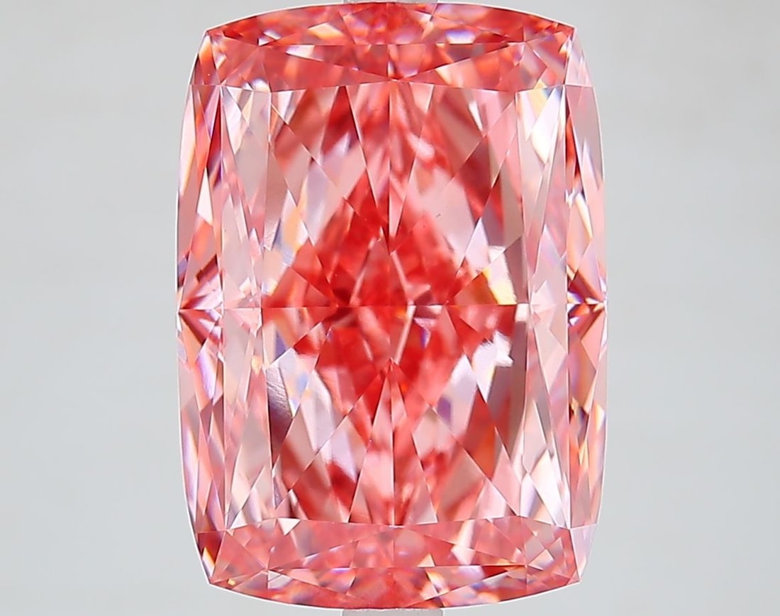 Loose Diamond - CUSHION MODIFIED 7.61ct Fancy Vivid Pink VVS2: Loose Diamond - CUSHION MODIFIED 7.61ct Fancy Vivid Pink VVS2 Source: This is a real non-mined Diamond that has been grown in a lab Shape: CUSHION MODIFIED Carats: 7.61 Color: Fancy Vivid Pink Certifi