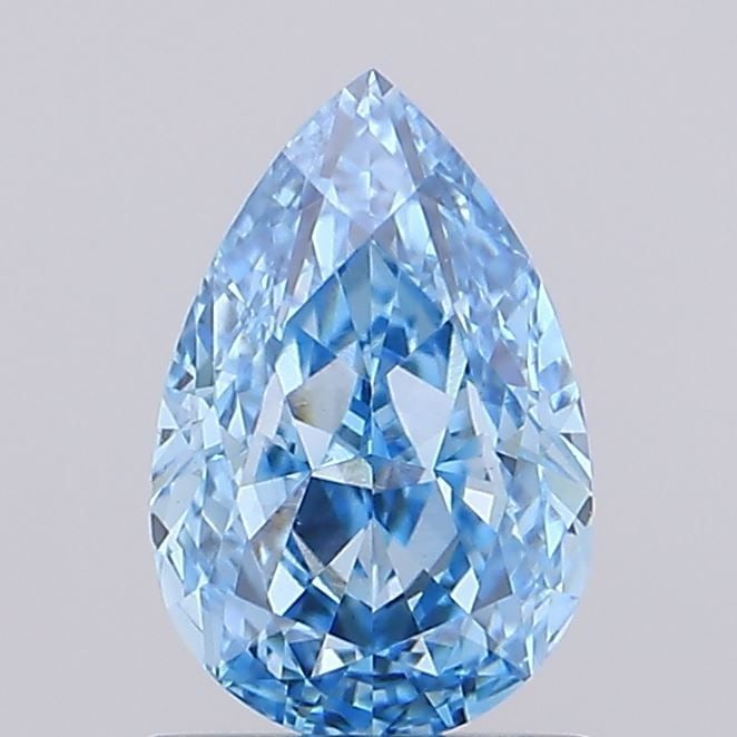 Loose Diamond - PEAR 1.21ct Fancy Vivid Blue VS1: Loose Diamond - PEAR 1.21ct Fancy Vivid Blue VS1 Source: This is a real non-mined Diamond that has been grown in a lab Shape: PEAR Carats: 1.21 Color: Fancy Vivid Blue Certification: IGI Video: