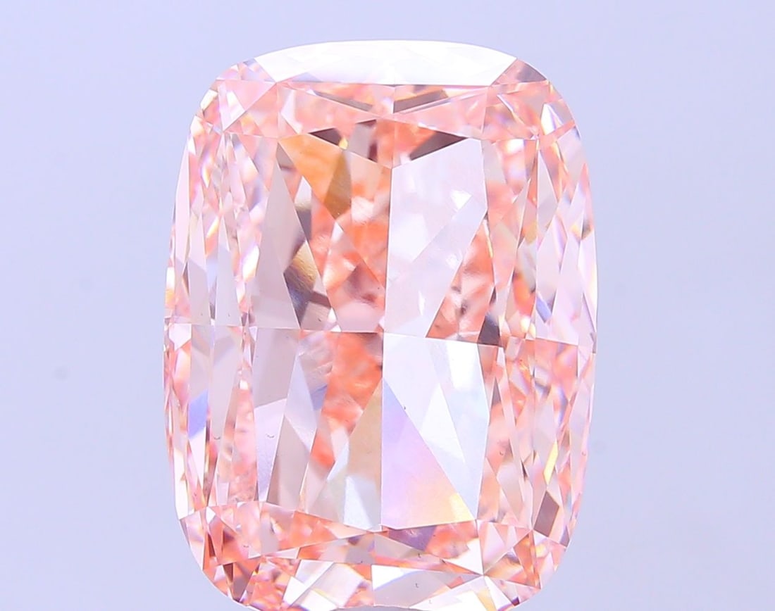 Loose Diamond - CUSHION MODIFIED 20.03ct Fancy Intense Pink VS1: Loose Diamond - CUSHION MODIFIED 20.03ct Fancy Intense Pink VS1 Source: This is a real non-mined Diamond that has been grown in a lab Shape: CUSHION MODIFIED Carats: 20.03 Color: Fancy Intense Pink Ce