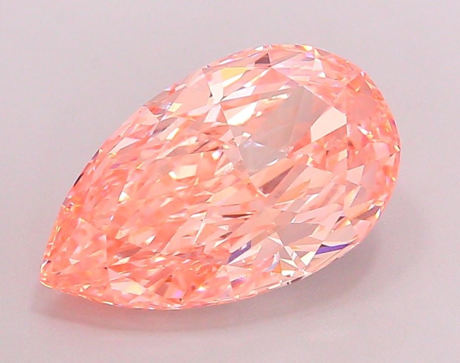 Loose Diamond - PEAR 7.08ct Fancy Intense Pink VVS2: Loose Diamond - PEAR 7.08ct Fancy Intense Pink VVS2 Source: This is a real non-mined Diamond that has been grown in a lab Shape: PEAR Carats: 7.08 Color: Fancy Intense Pink Certification: IGI Video: