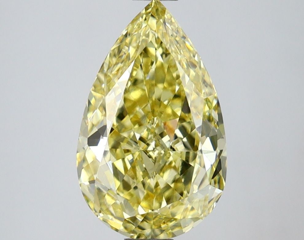 Loose Diamond - PEAR 1.75ct Fancy Intense Yellow VS2: Loose Diamond - PEAR 1.75ct Fancy Intense Yellow VS2 Source: This is a real non-mined Diamond that has been grown in a lab Shape: PEAR Carats: 1.75 Color: Fancy Intense Yellow Certification: IGI Video
