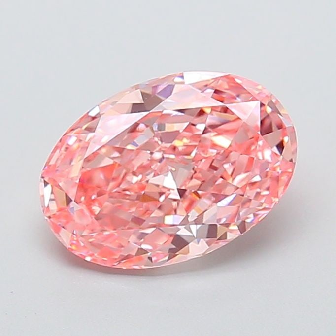 Loose Diamond - OVAL 2.75ct Fancy Vivid Pink VVS2: Loose Diamond - OVAL 2.75ct Fancy Vivid Pink VVS2 Source: This is a real non-mined Diamond that has been grown in a lab Shape: OVAL Carats: 2.75 Color: Fancy Vivid Pink Certification: IGI Video: