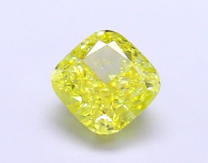 Loose Diamond - CUSHION MODIFIED 1.15ct Fancy Vivid Yellow VVS2: Loose Diamond - CUSHION MODIFIED 1.15ct Fancy Vivid Yellow VVS2 Source: This is a real non-mined Diamond that has been grown in a lab Shape: CUSHION MODIFIED Carats: 1.15 Color: Fancy Vivid Yellow Cer