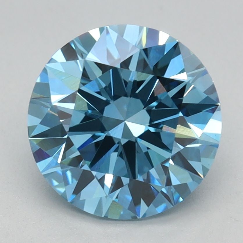 Ideal Loose Diamond - ROUND 1.89ct Fancy Vivid Blue VS1: Ideal Loose Diamond - ROUND 1.89ct Fancy Vivid Blue VS1 Source: This is a real non-mined Diamond that has been grown in a lab Shape: ROUND Carats: 1.89 Color: Fancy Vivid Blue Certification: IGI Video