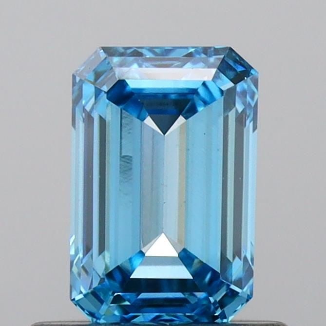 Loose Diamond - EMERALD 0.75ct Fancy Vivid Blue VS1: Loose Diamond - EMERALD 0.75ct Fancy Vivid Blue VS1 Source: This is a real non-mined Diamond that has been grown in a lab Shape: EMERALD Carats: 0.75 Color: Fancy Vivid Blue Certification: IGI Video: