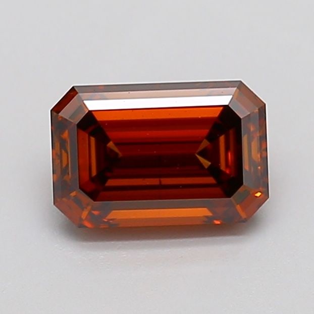 Loose Diamond - EMERALD 1.03ct Fancy Deep Orange VS2: Loose Diamond - EMERALD 1.03ct Fancy Deep Orange VS2 Source: This is a real non-mined Diamond that has been grown in a lab Shape: EMERALD Carats: 1.03 Color: Fancy Deep Orange Certification: IGI Addit