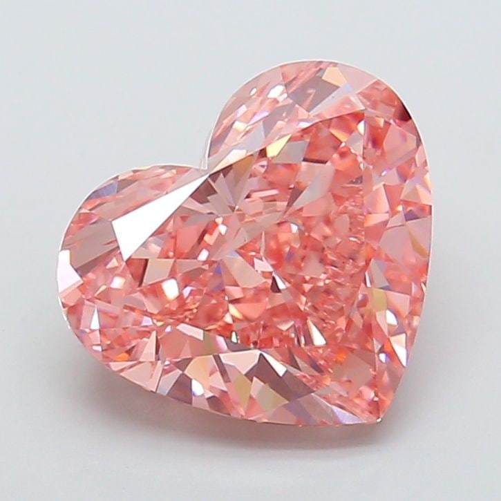 Loose Diamond - HEART 7.1ct Fancy Vivid Pink VS1: Loose Diamond - HEART 7.1ct Fancy Vivid Pink VS1 Source: This is a real non-mined Diamond that has been grown in a lab Shape: HEART Carats: 7.1 Color: Fancy Vivid Pink Certification: IGI Video: