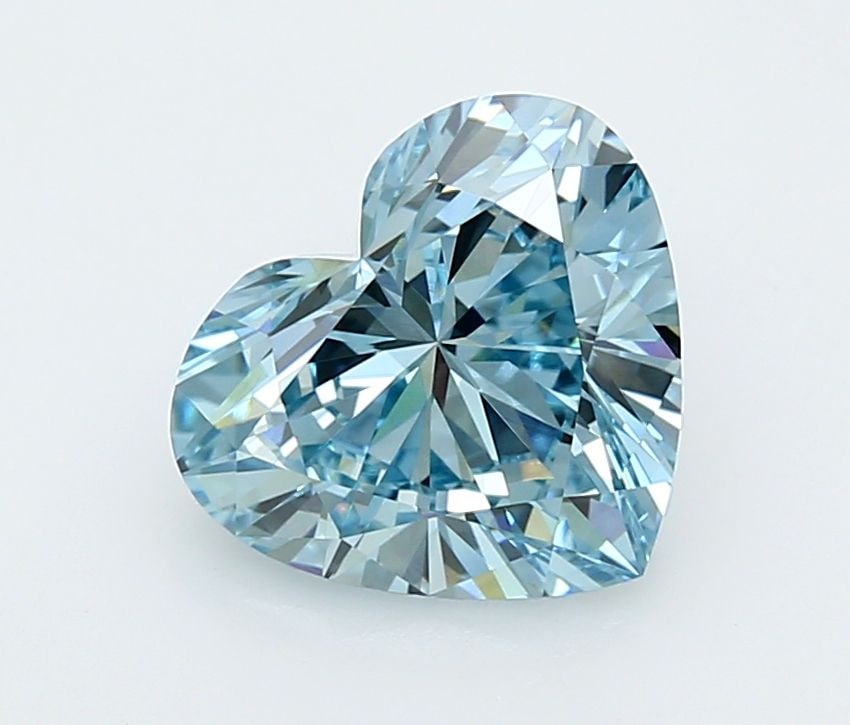 Loose Diamond - HEART 3.01ct Fancy Vivid Blue VVS1: Loose Diamond - HEART 3.01ct Fancy Vivid Blue VVS1 Source: This is a real non-mined Diamond that has been grown in a lab Shape: HEART Carats: 3.01 Color: Fancy Vivid Blue Certification: IGI Video: