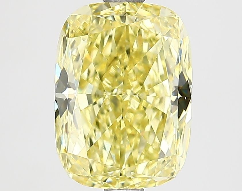 Loose Diamond - CUSHION MODIFIED 2.52ct Fancy Intense Yellow VS1: Loose Diamond - CUSHION MODIFIED 2.52ct Fancy Intense Yellow VS1 Source: This is a real non-mined Diamond that has been grown in a lab Shape: CUSHION MODIFIED Carats: 2.52 Color: Fancy Intense Yellow