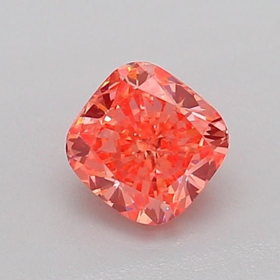 Loose Diamond - CUSHION BRILLIANT 0.6ct Fancy Intense Orangey Pink SI2 (1 of 1)
